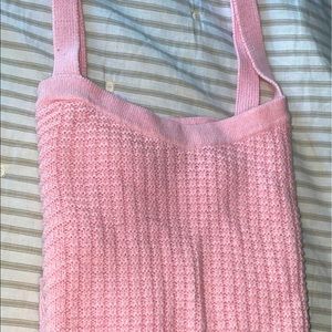 Women’s Pink Knit Tank top